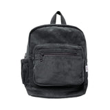 Corduroy Backpack - Charcoal backpack soll. the label