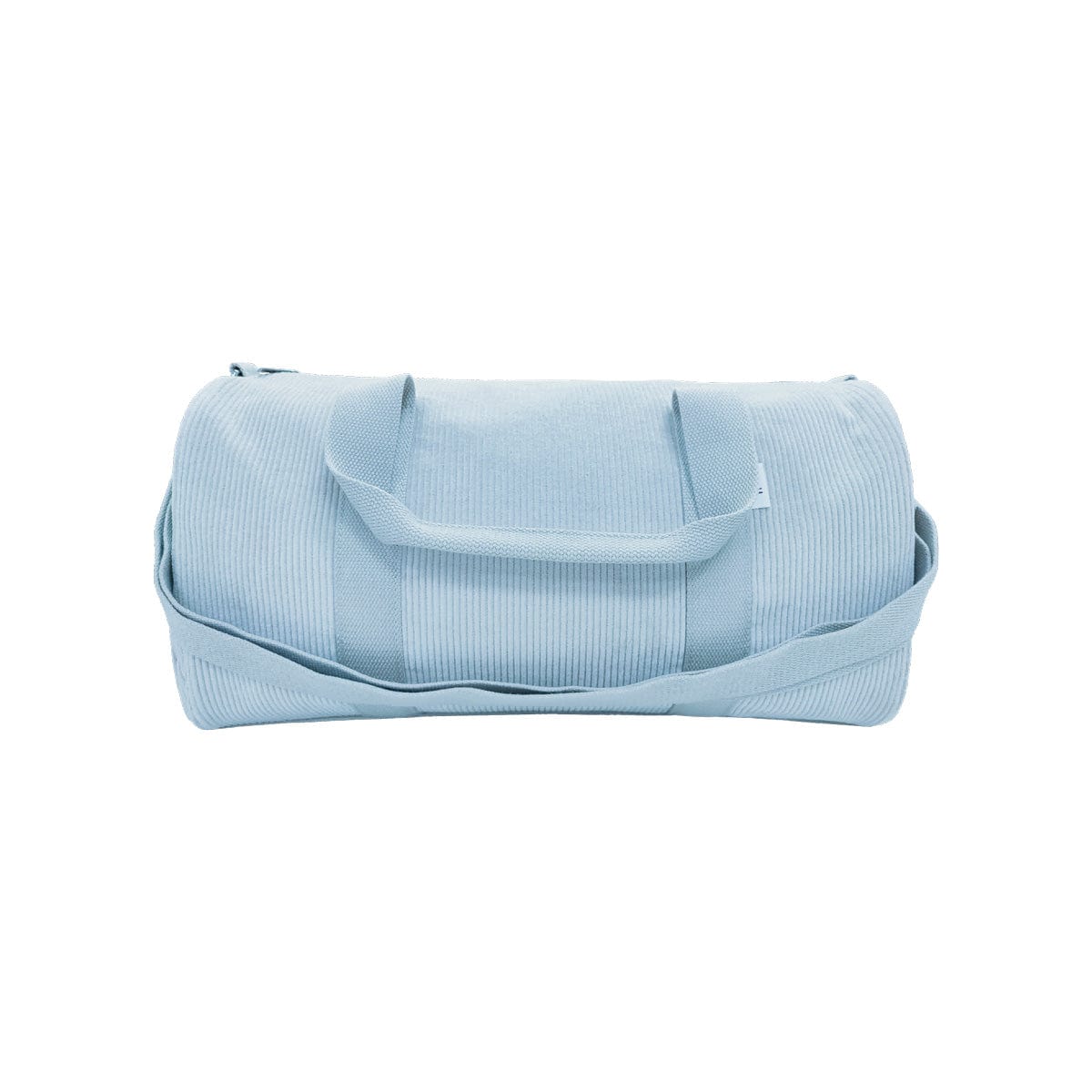 Corduroy Overnight Bag - Blue overnight bag soll. the label