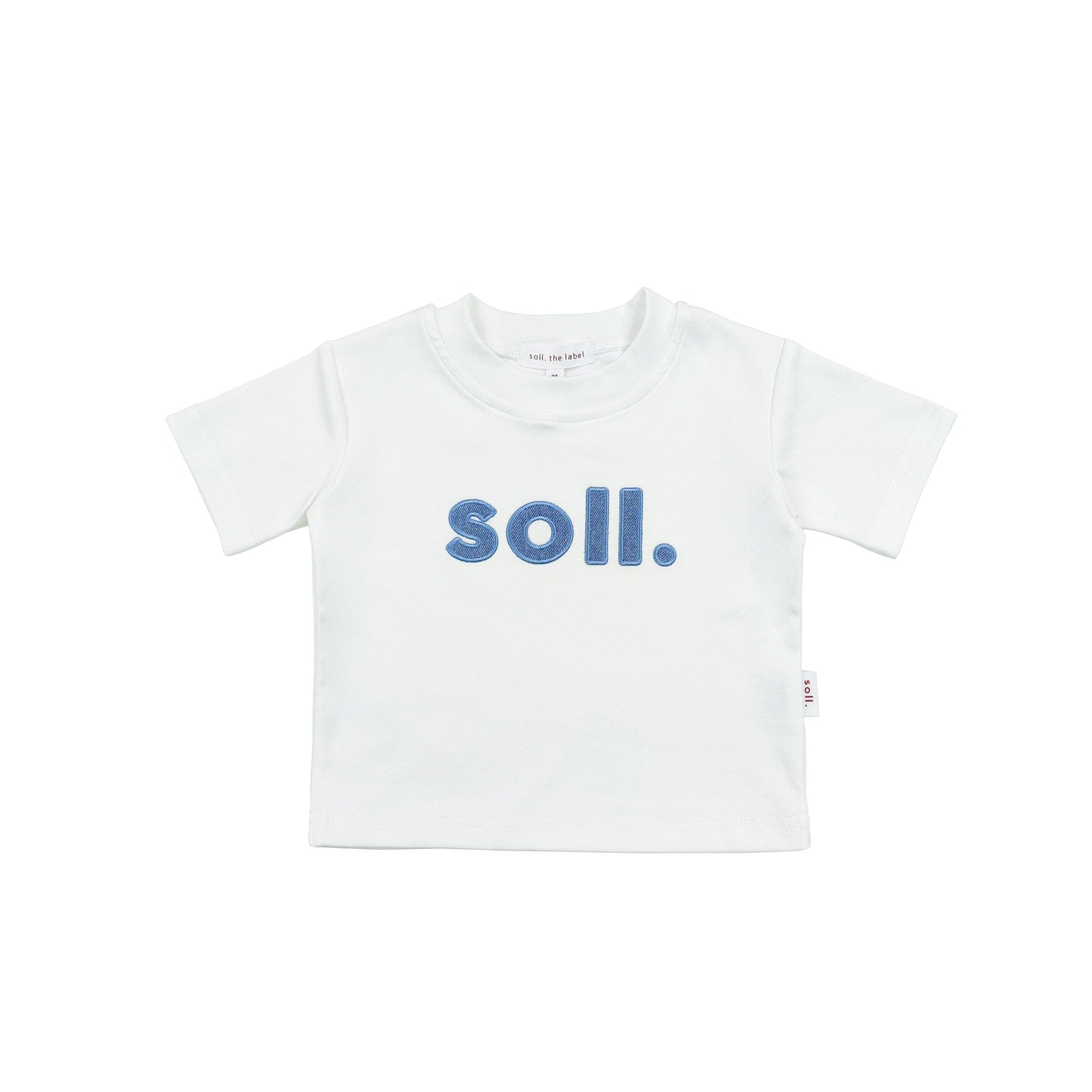 Kids Soll Denim Logo Tee - Original denim soll. the label
