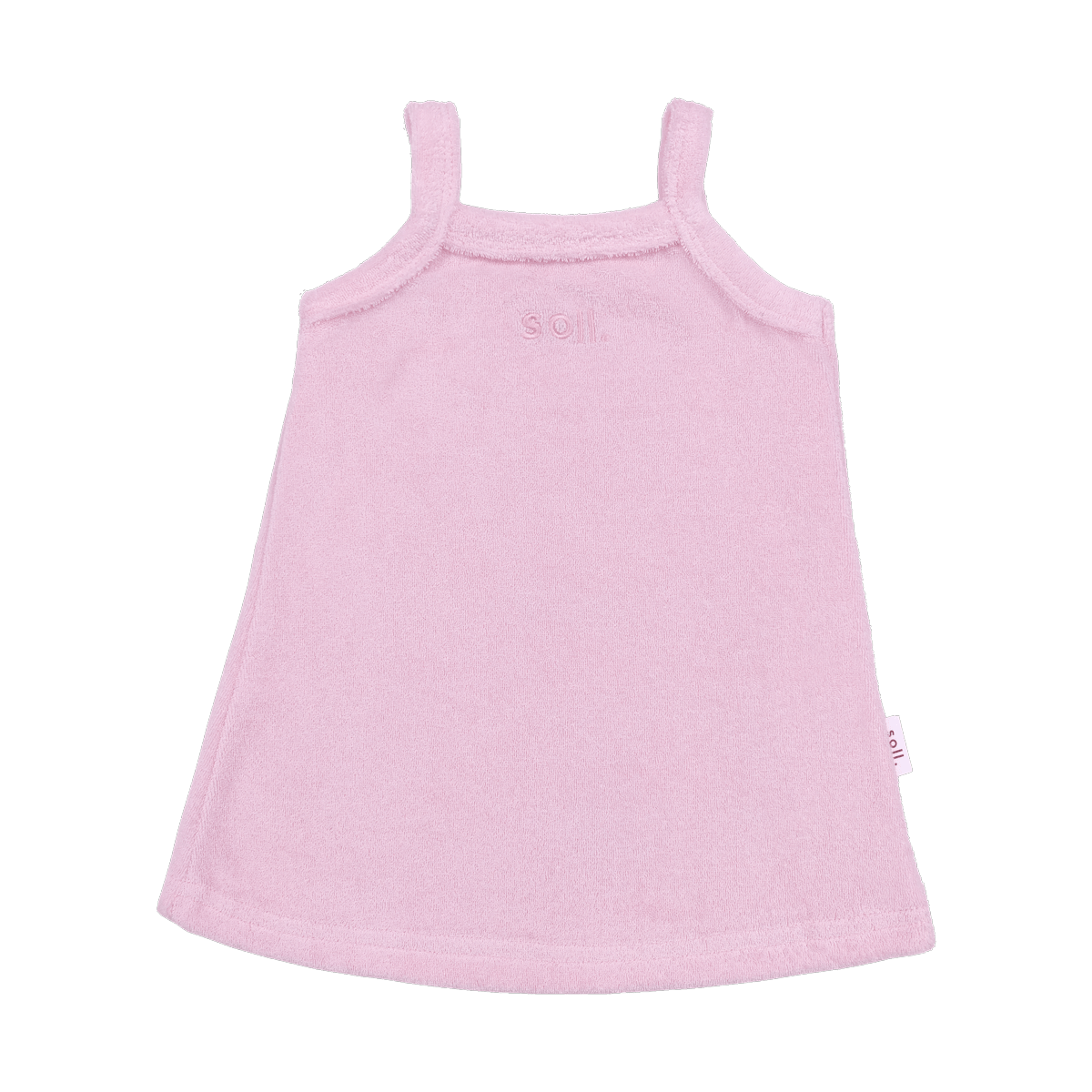 Kids Terry Towel Dress - Pink | Soll. The Label – soll. the