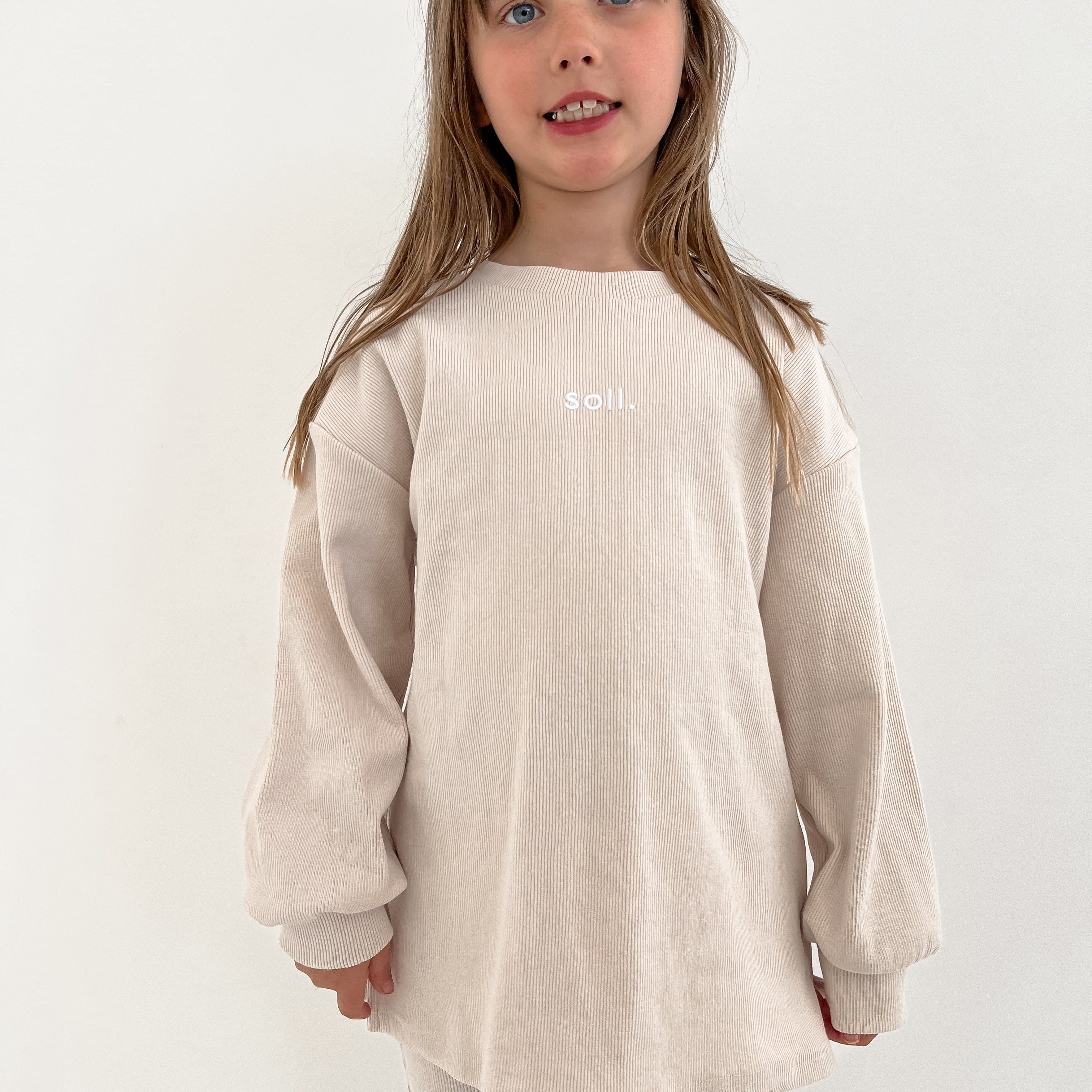 Ribbed Long Sleeve Top -  Biege Comfy Collection 02 soll. the label