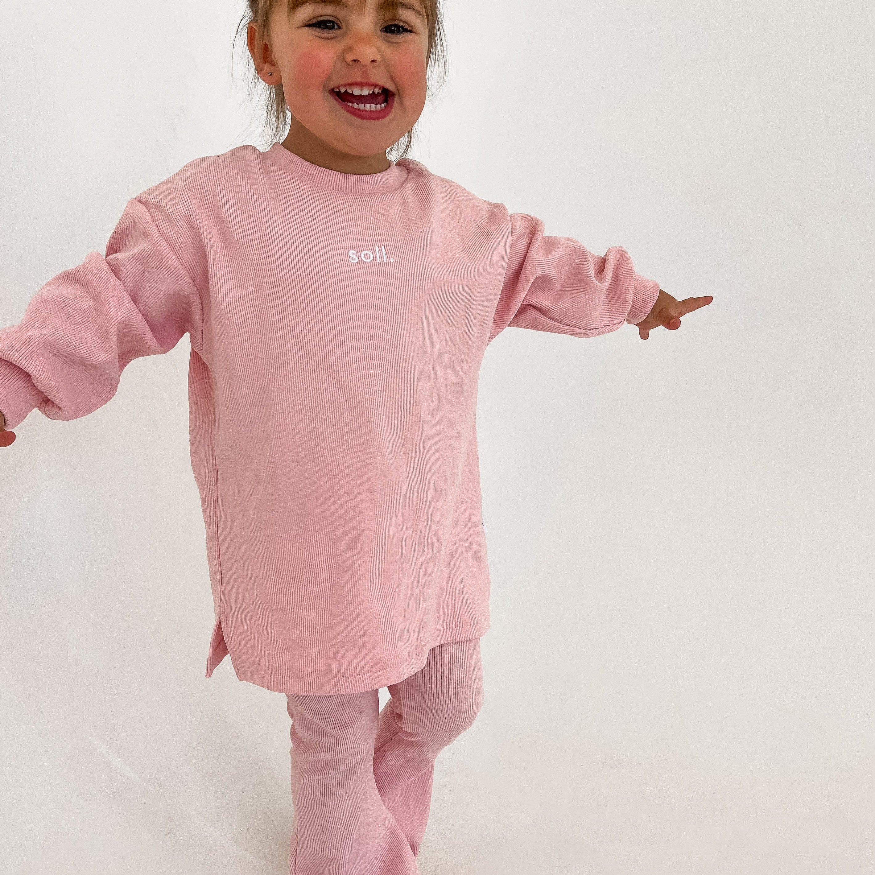Ribbed Long Sleeve Top -  Pink Comfy Collection 02 soll. the label