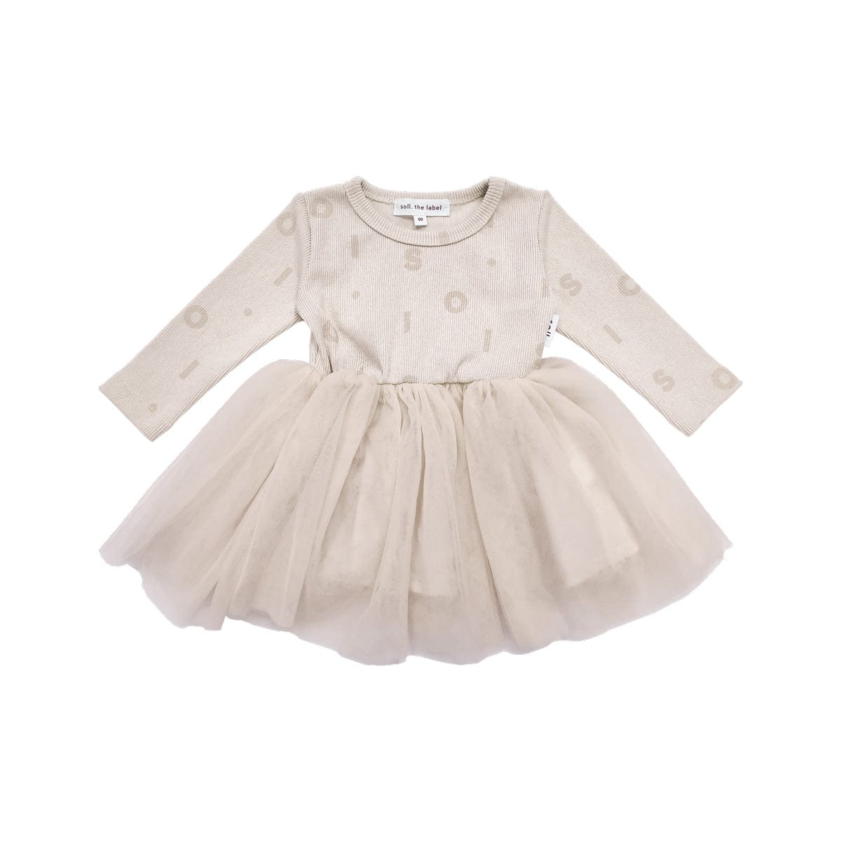 Ribbed Long Sleeve Tutu - Beige Comfy Collection 02 soll. the label