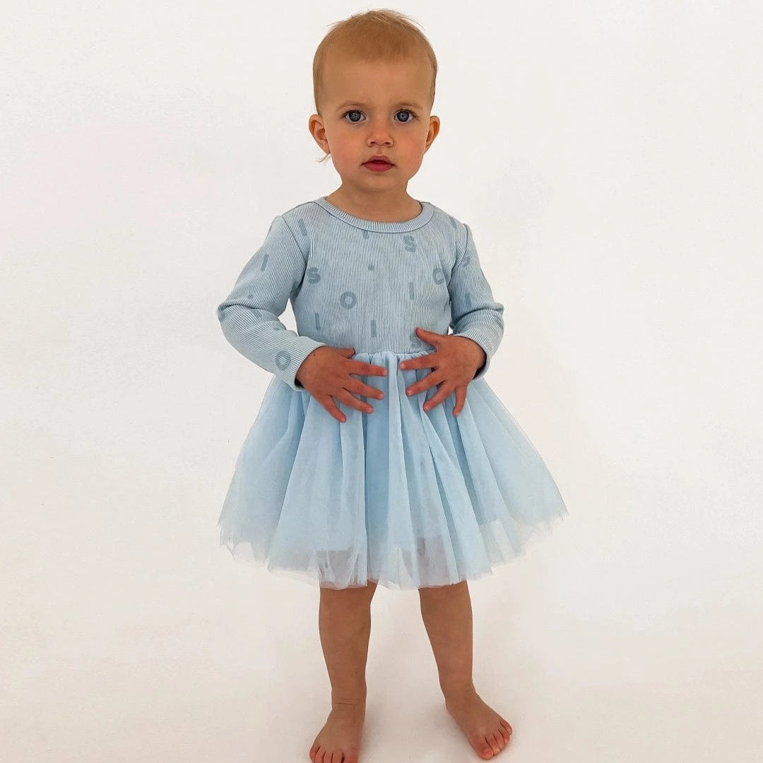 Ribbed Long Sleeve Tutu - Blue Comfy Collection 02 soll. the label