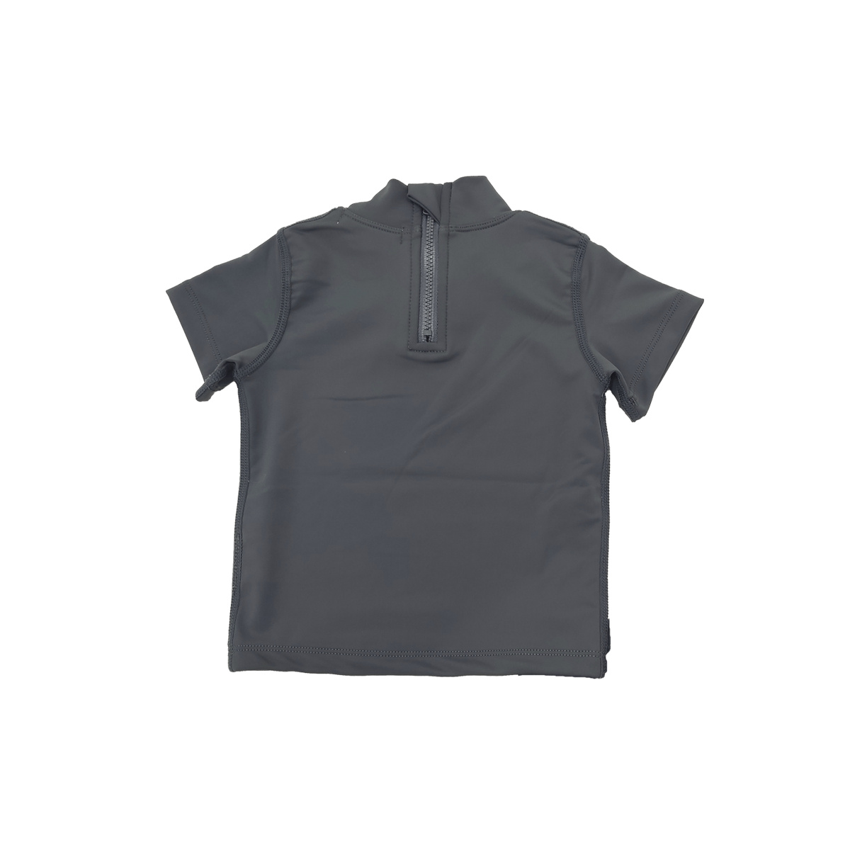 Soll Short Sleeve Swim Vest - Charcoal swimwear soll. the label