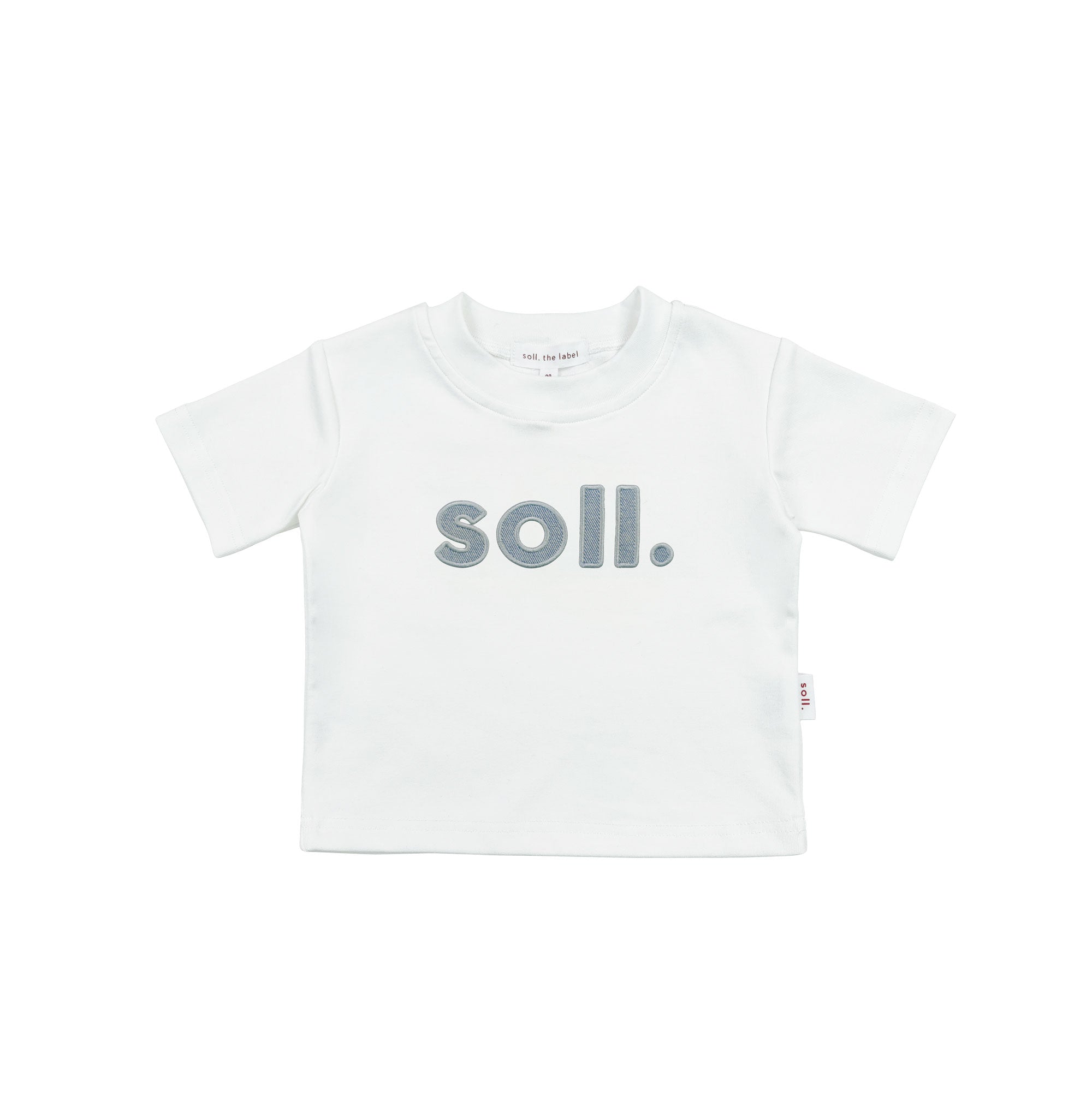 Kids Soll Denim Logo Tee - Light