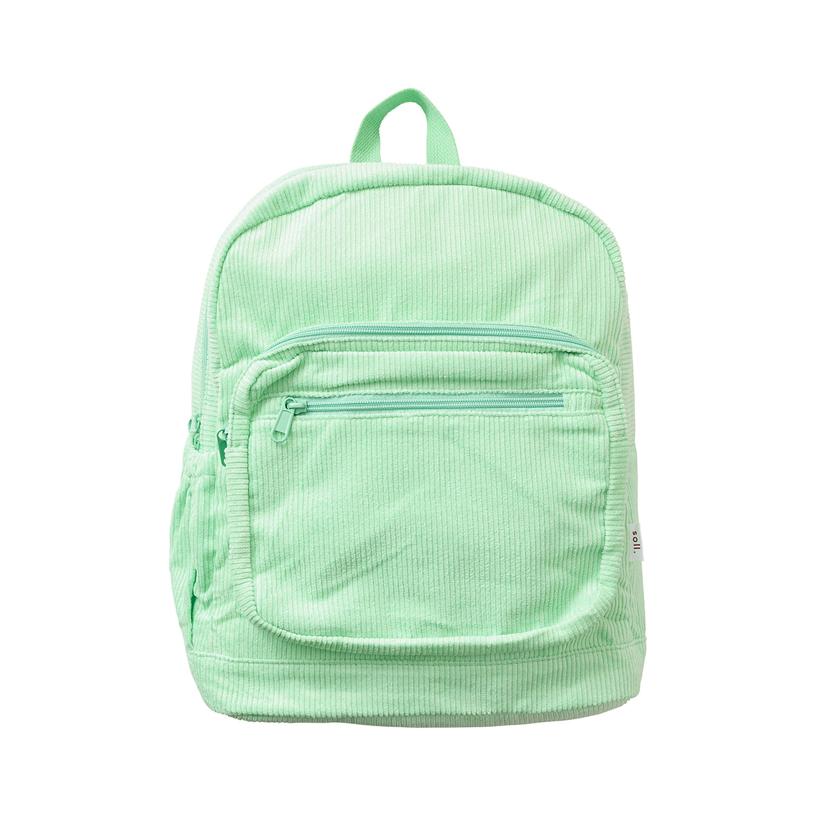 Corduroy Backpack Mint Soll. The Label soll. the label