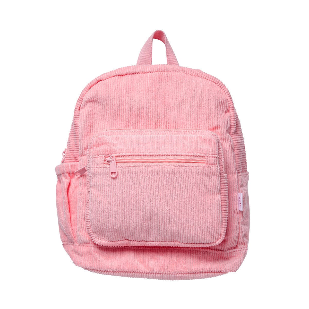 Corduroy Backpack - Pink backpack soll. the label