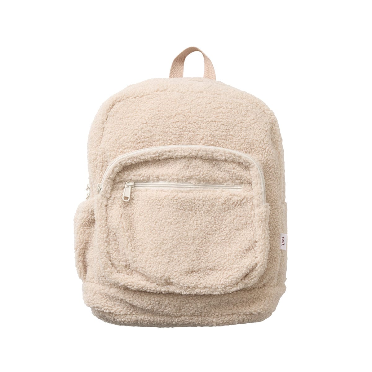 Wooley Backpack - Cream backpack soll. the label