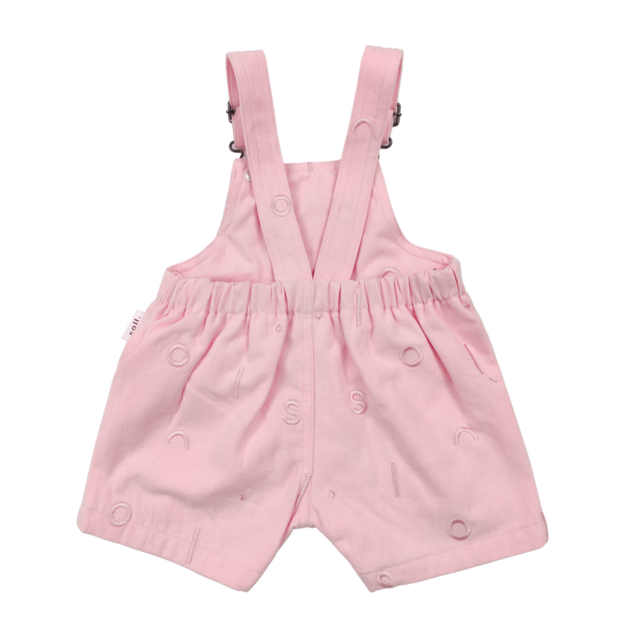 Soll Pattern Short Overall - Pink