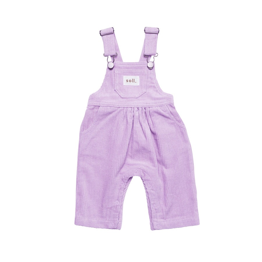 Corduroy Soll Overalls - Lilac
