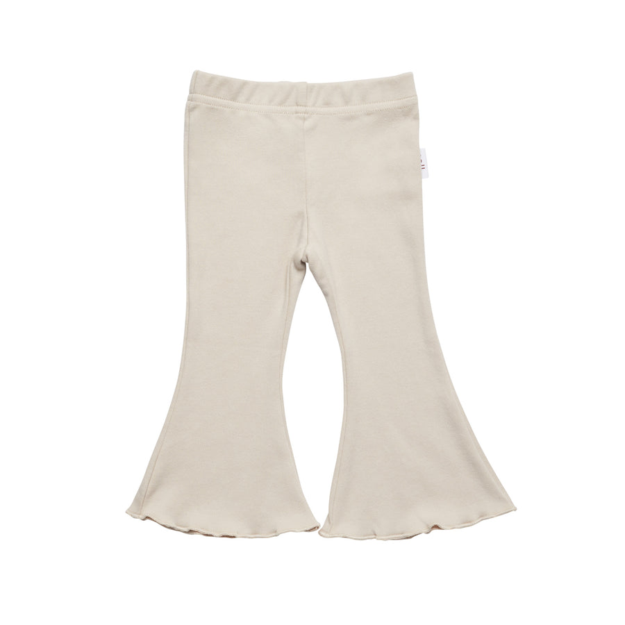 Stretch Cotton Flares - Oat