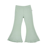 Stretch Cotton Flares - Sage