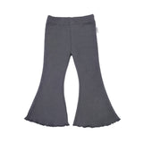 Stretch Cotton Flares - Charcoal