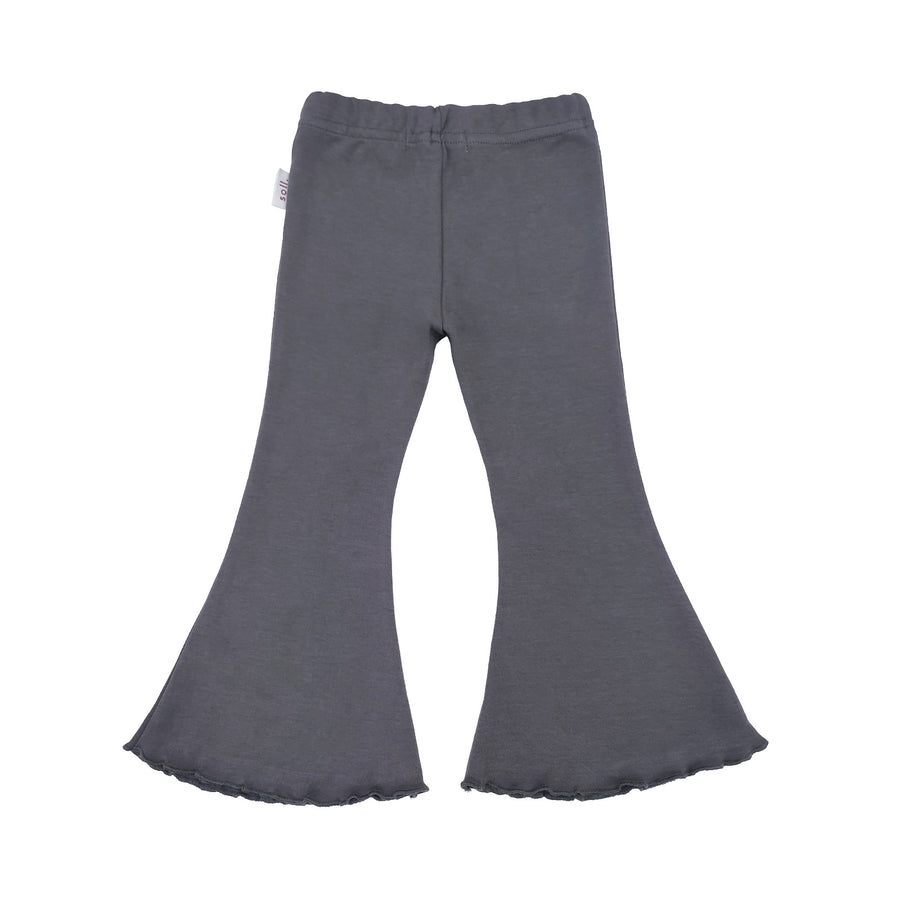 Stretch Cotton Flares - Charcoal