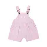 Corduroy Short Overalls - Pink