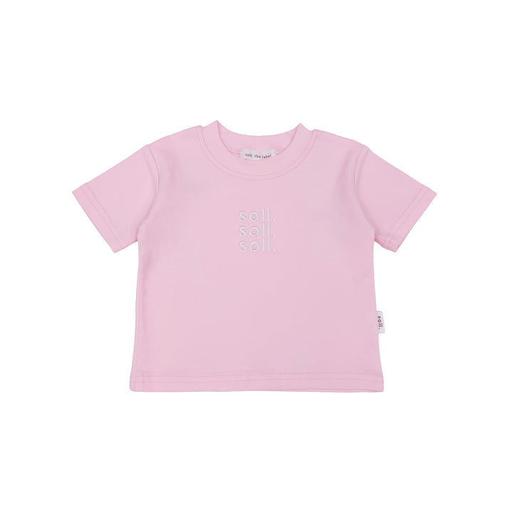 Soll Kids Logo Tee - Pink
