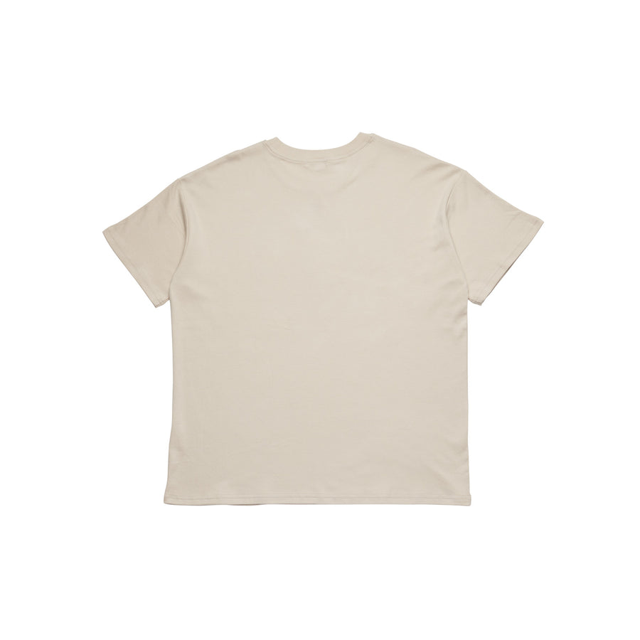 Adults Soll Embroidered Tee - Oat