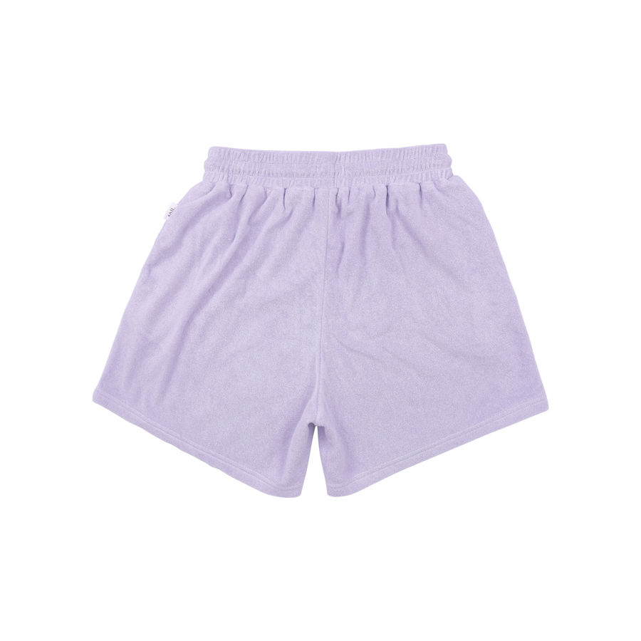 Adults Terry Towel Shorts - Lilac