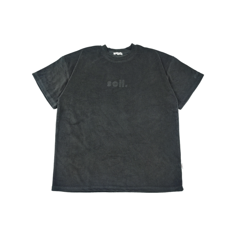 Adults Terry Towel Tee - Charcoal