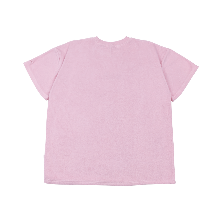 Adults Terry Towel Tee - Pink