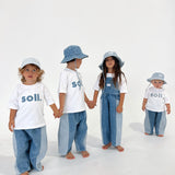 Kids Two-Tone Denim Pants (Pre-order)