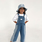 Kids Two-Tone Denim Overalls (Pre-order)