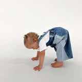 Kids Two-Tone Denim Overalls (Pre-order)