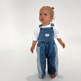 Kids Two-Tone Denim Overalls (Pre-order)