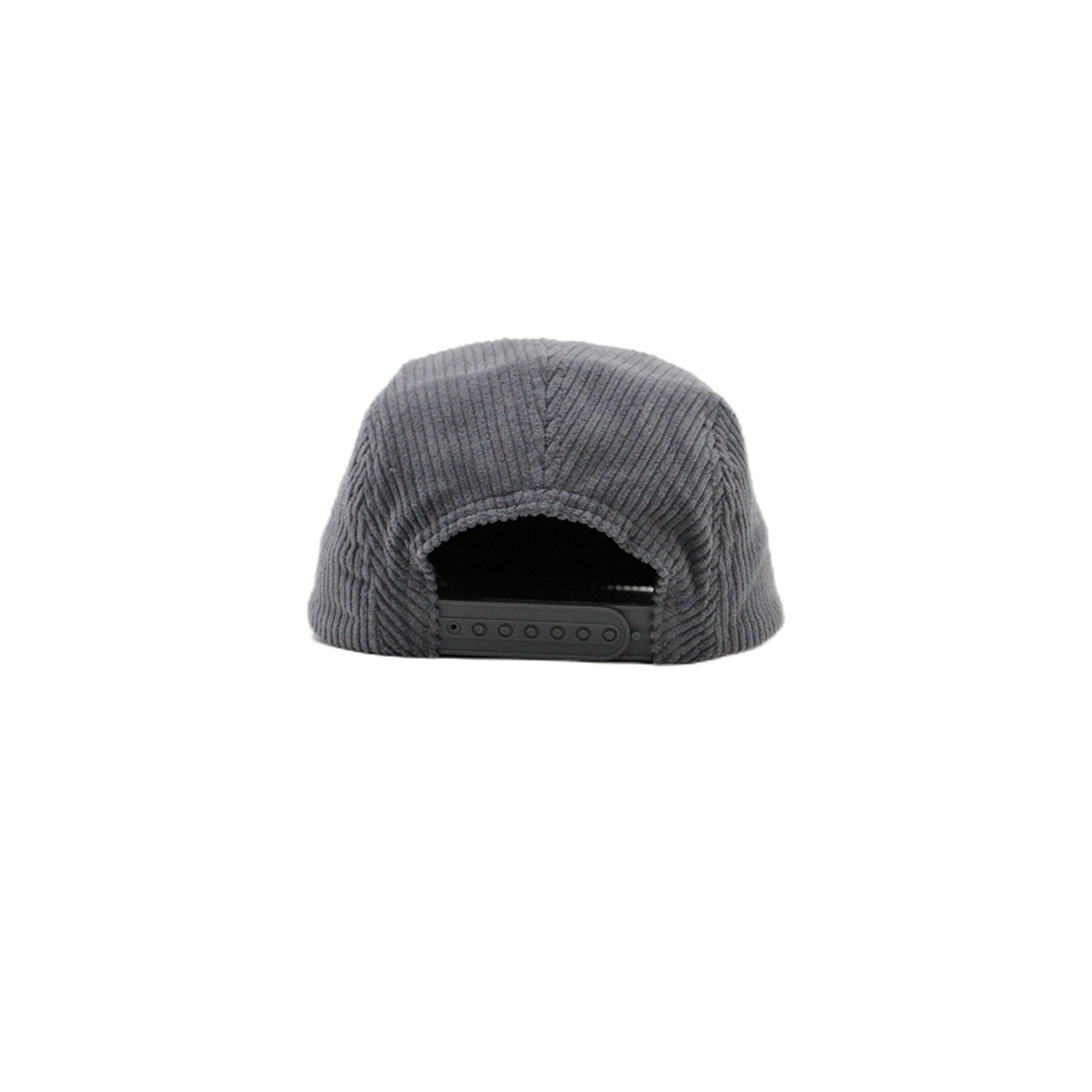 Corduroy Panel Cap - Charcoal