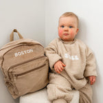 Kids Camel Corduroy Backpack
