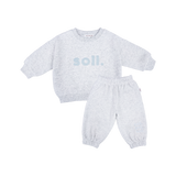 Kids Soll Fleece Set - Grey/Blue