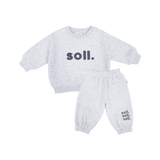 Kids Soll Fleece Set - Grey/Charcoal