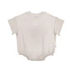Kids Stretch Cotton Romper - Oat
