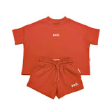Kids Stretch Cotton Set - Coral