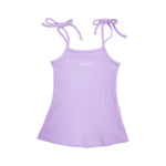 Kids Waffle Dress - Lilac