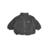 Kids Wooley Zip Jacket - Charcoal