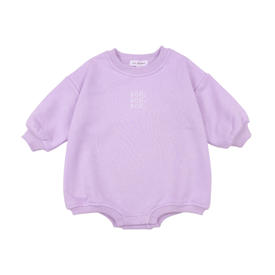 Kids French Terry Onesie - Lilac