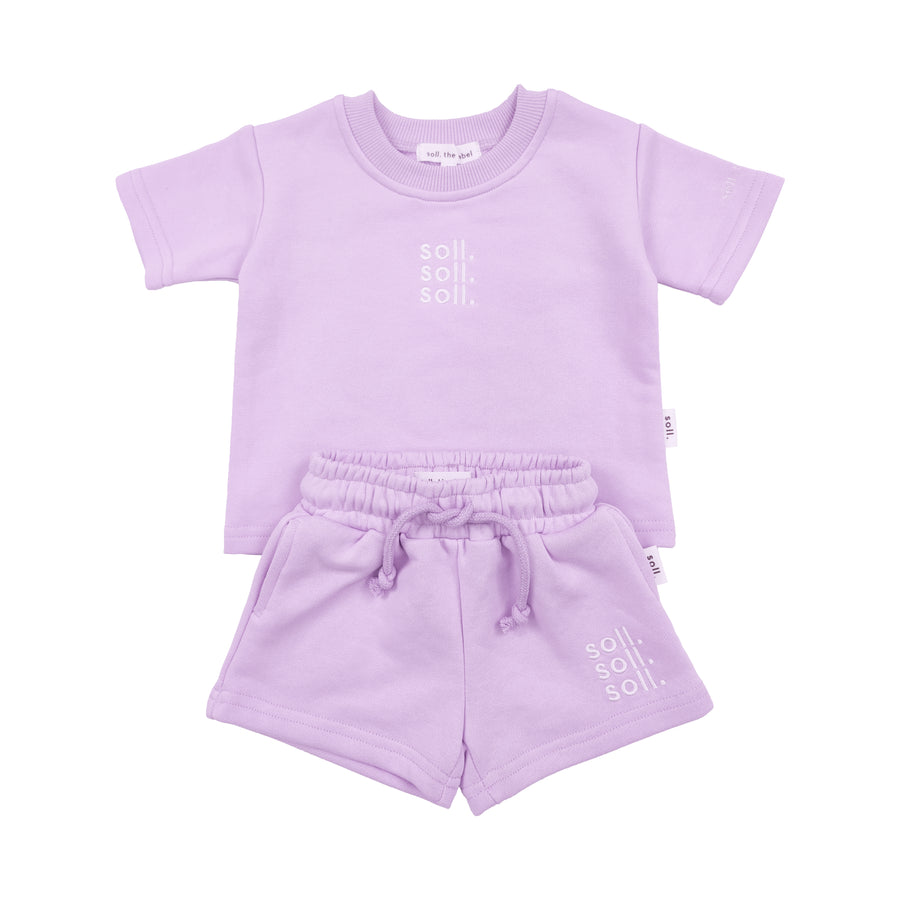Kids French Terry Set - Lilac