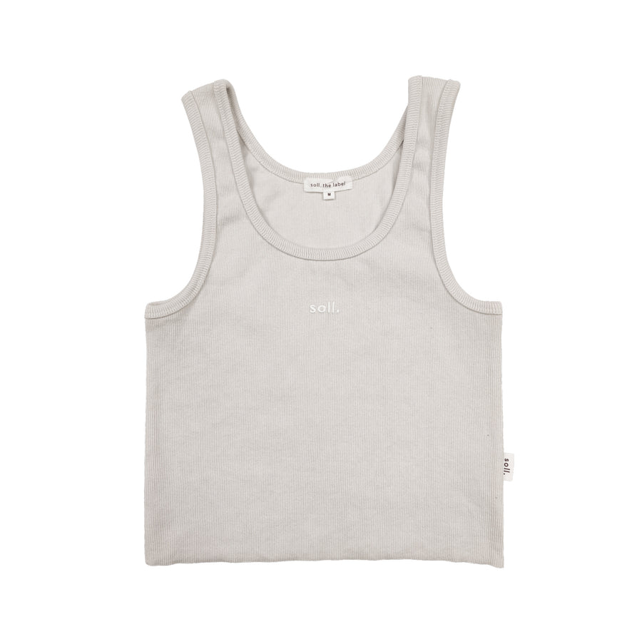 Adults Ribbed Singlet - Oat