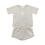 Kids French Terry Set - Mushroom Oat