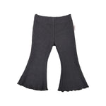 Ribbed Flares - Charcoal
