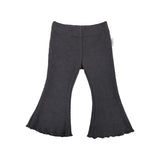 Ribbed Flares - Charcoal