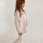 Ribbed Flares in Beige