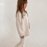 Ribbed Flares in Beige