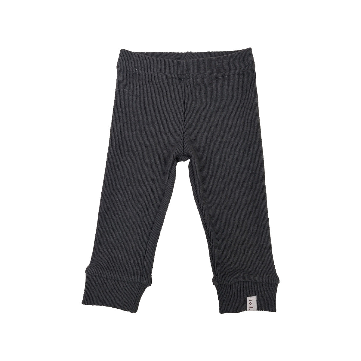 Ribbed Leggings -  Charcoal