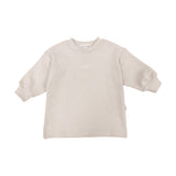 Ribbed Long Sleeve Top -  Biege