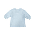 Ribbed Long Sleeve Top -  Blue