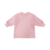 Ribbed Long Sleeve Top -  Pink