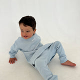 Ribbed Long Sleeve Top in Blue